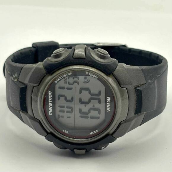 Black Marathon Men's Watch - Picture 3 of 5